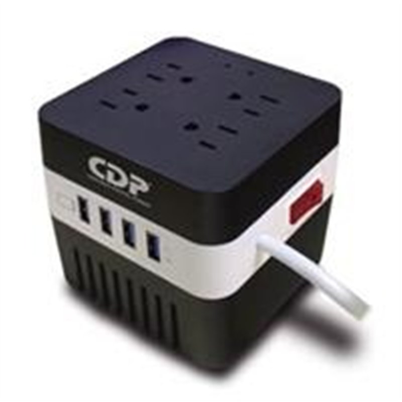 REGULADOR DE VOLTAJE CDP DE 600VA/300W 4 CONT