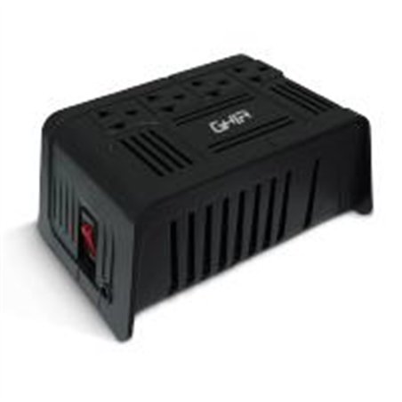 REGULADOR DE VOLTAJE GHIA 1000VA / 400W 4 CONTACTOS.