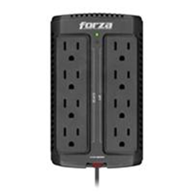 REGULADOR AUTOMATICO DE VOLTAJE FORZA FVR-901M 900VA/450W 8 SLDS MONTAJE PARED 120V.