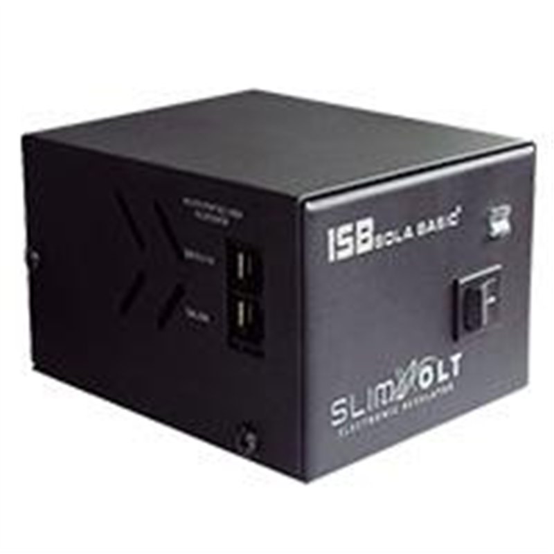 REGULADOR SOLA BASIC ISB SLIM VOLT, 1300VA/700W, 4 CONTACTOS, GABINETE METALICO