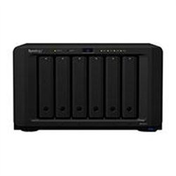 NAS SYNOLOGY DS1621+ /6 BAHIAS AMPLIABLES HASTA 16/NUCLEO CUADRUPLE 2.2GHZ/4GB DDR4 AMPLIABLES A 32GB/LAN GIGABIT X4/USB 3.0 X3/