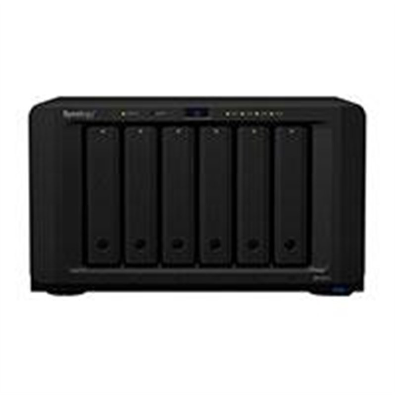 NAS SYNOLOGY DS1621+ /6 BAHIAS AMPLIABLES HASTA 16/NUCLEO CUADRUPLE 2.2GHZ/4GB DDR4 AMPLIABLES A 32GB/LAN GIGABIT X4/USB 3.0 X3/