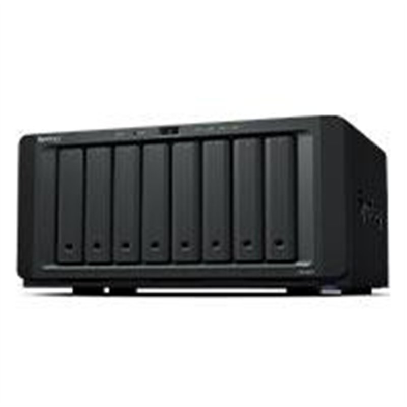 NAS SYNOLOGY DS1821+/ 8 BAHIAS AMPLIABLES HASTA 18/NUCLEO CUADRUPLE 2.2GHZ/4GB DDR4 AMPLIABLE A 32GB/LAN GIGABIT X4/USB 3.2 X4 /