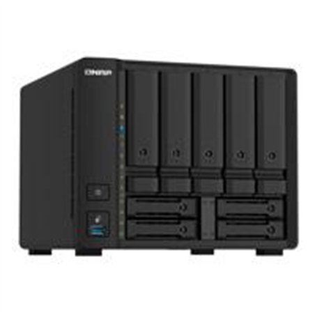 NAS QNAP TS-932PX-4G/ 9 BAHIAS SATA HDD DE 3,5 Y DE 2,5/ NUCLEO CUADRUPLE 1.7GHZ/4GB DDR4 SODIMM AMPLIABLE A 16GB/2 PTO 2,5 GBE 