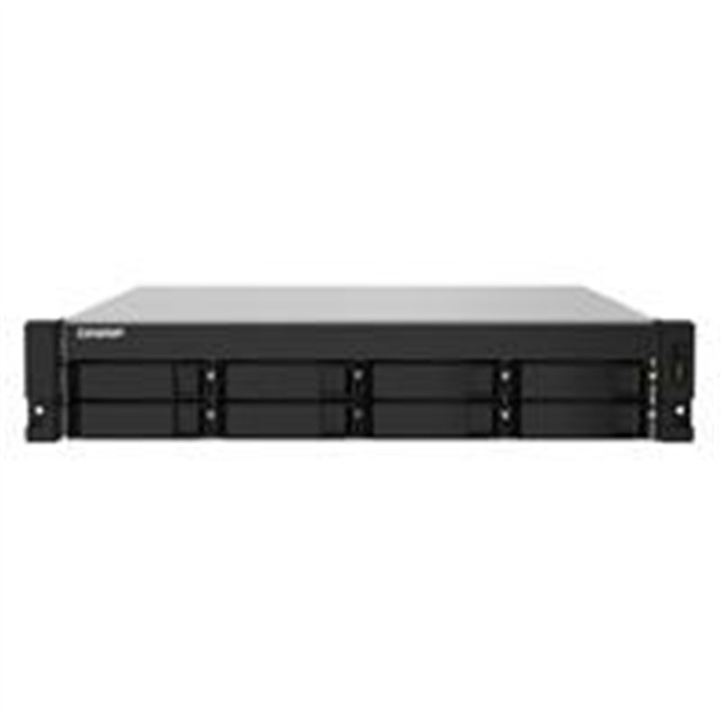 NAS QNAP TS-832PXU-4G/ 8 BAHIAS SATA HDD 3,5/RACK 2U/NUCLEO CUADRUPLE 1.7GHZ/4GB DDR4 UDIMM AMPLIABLE A 16GB/2 PTO 2,5 GBE /2 PT