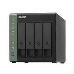 NAS QNAP TS-431X3-4G /4 BAHIAS NUCLEO CUADRUPLE HASTA 1.7 GHZ 4GB DDR3 SODIMM, 1 PTO GBE RJ45/ 1 PTO 2,5 GBE / 1 PTO SFP 10GBE /