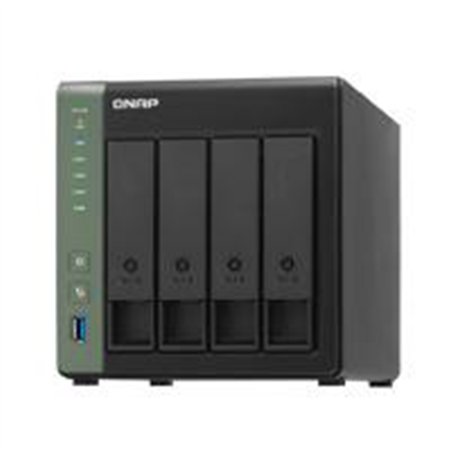 NAS QNAP TS-431X3-4G /4 BAHIAS NUCLEO CUADRUPLE HASTA 1.7 GHZ 4GB DDR3 SODIMM, 1 PTO GBE RJ45/ 1 PTO 2,5 GBE / 1 PTO SFP 10GBE /