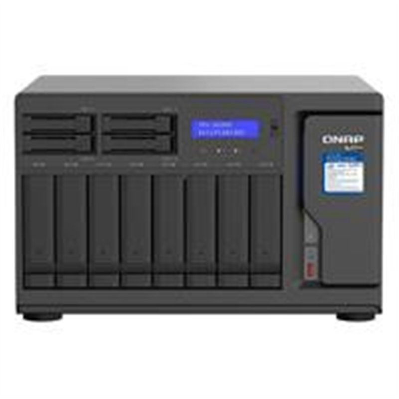 NAS QNAP TVS-H1288X-W1250-16G/ 12 BAHIAS /8 DE 3,5 4 DE 2,5/ SEIS NUCLEOS 4.7 GHZ/16GB DDR4 UDIMM HASTA 128GB/4 PTO 2,5 GBE/2 PT