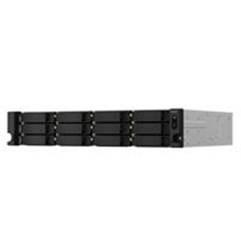 NAS QNAP TS-1264U-RP-4G/FUENTE REDUNDANTE/ 12 BAHIAS SATA HDD 3,5/RACK 2U/NUCLEO CUADRUPLE 2.0 GHZ/4GB DDR4 HASTA 16GB/2 PTO 2,5