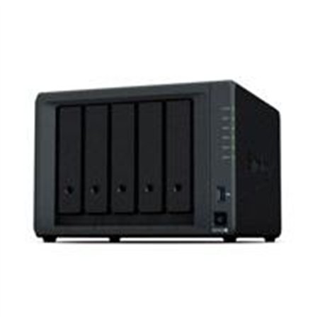 NAS SYNOLOGY DS1522+ / 5 BAHIAS/ DOBLE NUCLEO 2.6GHZ/8 GB DDR4/LAN GIGABIT X4/USB 3.2 X2/ HASTA 90 TB HOT-SWAP/ AMD RYZEN R1600 