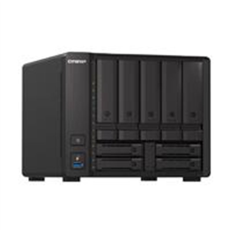 NAS QNAP TS-H973AX-32G/ 9 BAHIAS /5 DE 3,5 4 DE 2,5/NUCLEO CUADRUPLE 2.2GHZ/32GB DDR4 SODIMM HASTA 64GB/2 PTO 2,5 GBE/1 PTO 10 G