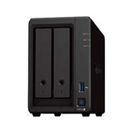 NAS SYNOLOGY DS723+ /2 BAHIAS NUCLEO DOBLE HASTA 3.1 GHZ, 2 PTO LAN GIGA, USB 3.2 X2/ 2 GB DDR4/ HOT-SWAP/SOPORTA 36 TB HASTA 12