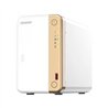 NAS QNAP TS-262-4G /2 BAHIAS NUCLEO DOBLE HASTA 2.9 GHZ, 4 GB EN RAM, /1 LAN 2,5 GBE/USB 3.2 X2/SATA/HOT-SWAP/ SIN DISCOS/HASTA 