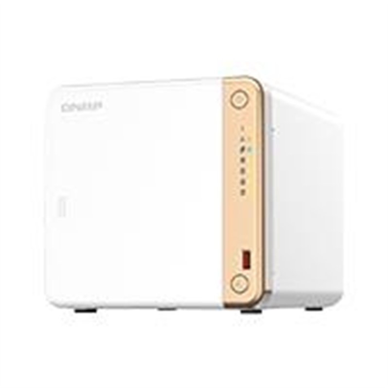 NAS QNAP TS-462-4G/4 BAHIAS NUCLEO CUADRUPLE 2 GHZ 4 GB DDR4, AMPLIABLE HASTA 16GB/1 LAN 2,5 GBE/USB 3.2 X2/SATA/HOT-SWAP/ SIN D