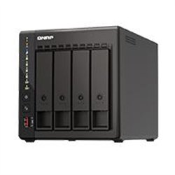 NAS QNAP TS-453E-8G / 4 BAHIAS / TORRE / INTEL CELERON 4NUCLEOS 2.6GHZ / 8GB RAM DDR4 / LAN 2,5GBE2 / HDMI2 / USB 3.22 / USB 2.0