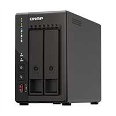 NAS QNAP TS-253E-8G / 2 BAHIAS / TORRE / INTEL CELERON 4NUCLEOS 2.6GHZ / 8GB RAM DDR4 / LAN 2,5GBE2 / WAKE ON LAN / HDMI2 / USB 