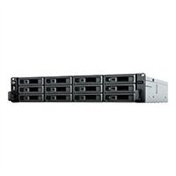 NAS SYNOLOGY RS2423RP+ / 12 BAHIAS/ FUENTE REDUNDANTE/ NUCLEO CUDRUPLE 3.3GHZ/8GB DDR4/ HASTA 216 TB/ LAN GIGABIT X2/ LAN 10GBE 
