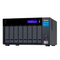 NAS QNAP TVS-872XT-I5-16G/8 BAHIAS INTEL CORE I5, 16 GB RAM DDR4, HASTA 64 GB/ 2 PTO LAN GBE/ 1 PTO 10 GBE/USB 3.2X2/ HOTSWAP/SA