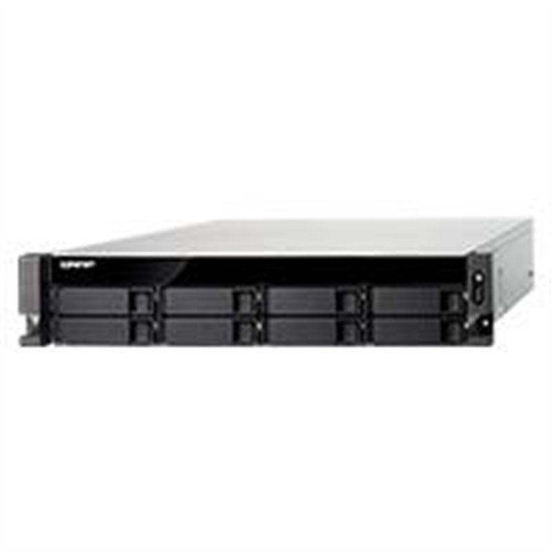 NAS QNAP TS-877XU-RP-3600-8G/ 8 BAHIAS SATA DE 3,5 /SEIS NUCLEOS 3.6GHZ/FUENTE REDUNDANTE/ 8GB DDR4 HASTA 64 GB/ LAN 1 GBE X2/ 2
