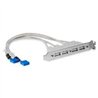 BRACKET ADAPTADOR CABEZAL DE 4 PUERTOS USB 2.0 CON CONEXION A PLACA BASE 2X IDC10 - STARTECH.COM MOD. USBPLATE4