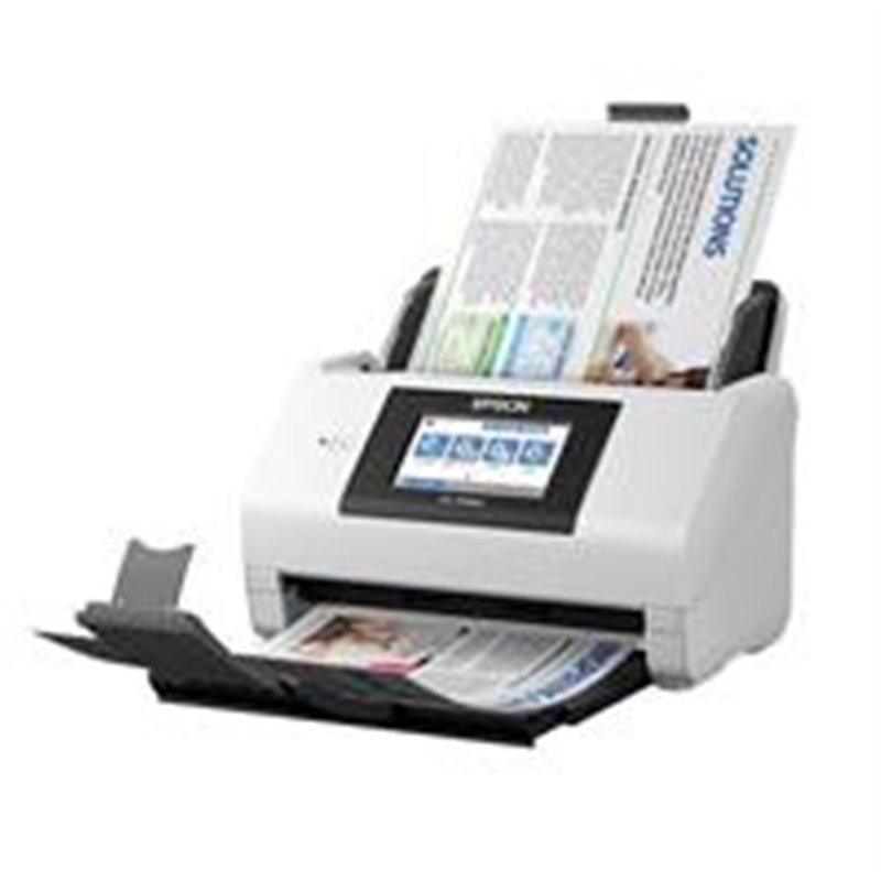 ESCANER EPSON WORKFORCE DS-790WN, 45 PPM/90 IPM, 600 DPI, USB, ETHERNET (RED), WIFI, DUPLEX, ADF