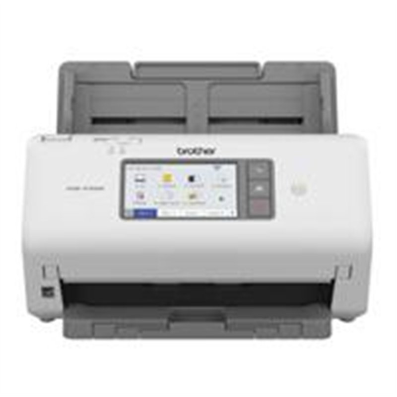 ESCANER BROTHER ADS4700W DE ESCRITORIO DOBLE CARA 40PPM,PANTALLA TACTIL DE 4.3, CONECTIVIDAD INALAMBRICA, ETHERNET Y USB 3.0