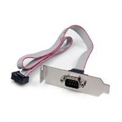 ADAPTADOR DE 0.4M HEADER CABEZAL BRACKET SERIE SERIAL DB9 RS232 A IDC 10 PINES PLACA BASE PERFIL BAJO - STARTECH.COM MOD. PLATE9