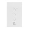 APAGADOR INTELIGENTE DE PARED MIRATI DE 3 APAGADORES TOUCH WIFI 2.4HZ BLUETOOTH // COMPATIBLE CON ANDROID E IOS // FUNCIONA CON 