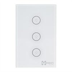 APAGADOR INTELIGENTE DE PARED // MIRATI // WIFI 2.4GHZ // 3 APAGADOR TOUCH // COMPATIBLE CON ANDROID E IOS // FUNCIONA CON ALEXA