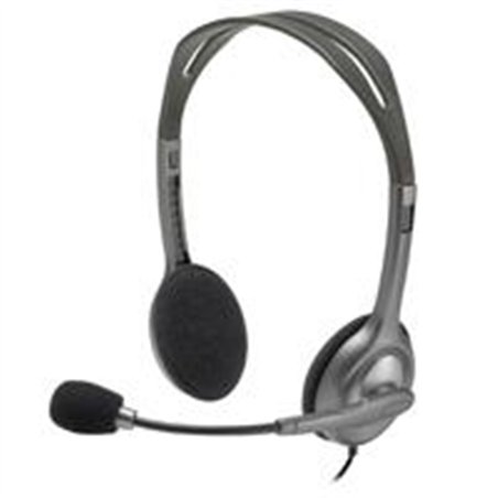 AUDIFONOS DIADEMA LOGITECH H111 JACK 3.5 MM GRIS