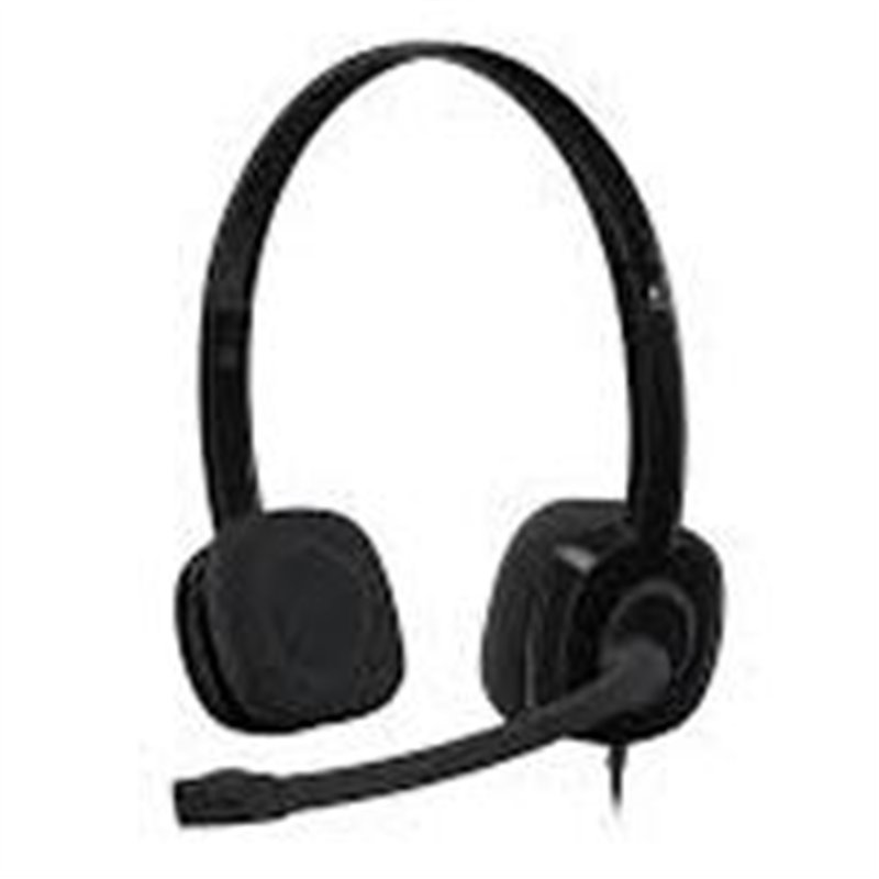 AUDIFONOS DIADEMA LOGITECH H151 CONTROL DE VOLUMEN JACK 3.5MM NEGRO
