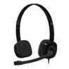AUDIFONOS DIADEMA LOGITECH H151 CONTROL DE VOLUMEN JACK 3.5MM NEGRO