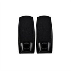 BOCINAS ACTECK AX-2500 / ALAMBRICA / CONECTOR 3.5 MM / SONIDO ESTEREO 2.0 / 3 W / NEGRO / AUBO-014