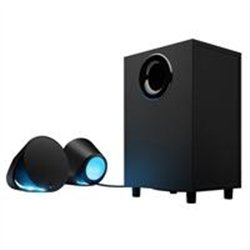 BOCINAS LOGITECH G560 PARA GAMING NEGRAS 2.1, 120 WATTS RMS, LIGHTSYNC ILUMINACION RGB,SONIDO ENVOLVENTE DTSX ULTRA, COMPATIBLE 
