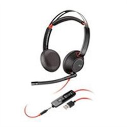 DIADEMA HP POLY 8X231AA BLACKWIRE C5220/ ALAMBRICA BINAURAL USB-A USB-C 3,5MM MICROFONO CANCELACION DE RUIDO ALMOHADILLAS DE VIN