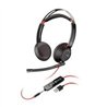 DIADEMA HP POLY 8X231AA BLACKWIRE C5220/ ALAMBRICA BINAURAL USB-A USB-C 3,5MM MICROFONO CANCELACION DE RUIDO ALMOHADILLAS DE VIN