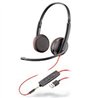 DIADEMA HP POLY 8X229A6 BLACKWIRE C3225/ ALAMBRICA BINAURAL USB-A USB-C Y 3,5 MM REDUCCION DE RUIDO CON MICROFONO CONTROL EN EL 
