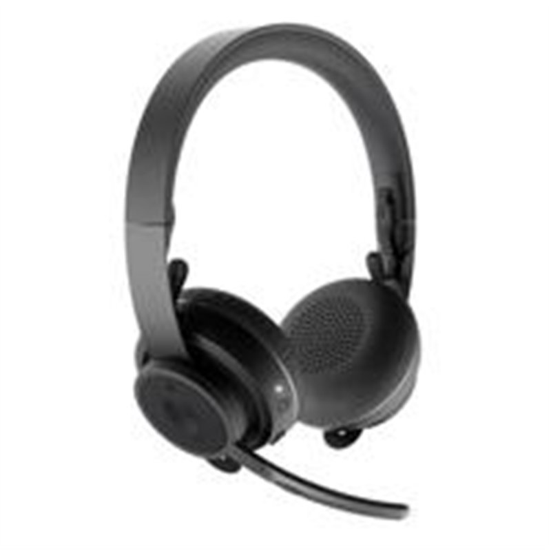 AUDIFONOS DIADEMA LOGITECH ZONE WIRELES UC INALAMBRICOS ANC CANCELACION DE RUIDO RECARGABLES NEGRO