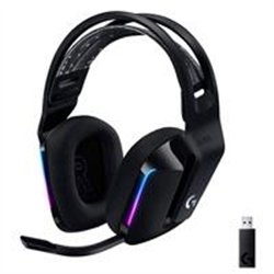AUDIFONOS GAMING LOGITECH G733 LIGHTSPEED RGB INALAMBRICO RECARGABLE HASTA 29HRS DE USO NEGRO