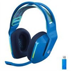 AUDIFONOS GAMING LOGITECH G733 LIGHTSPEED RGB INALAMBRICO RECARGABLE HASTA 29HRS DE USO AZUL