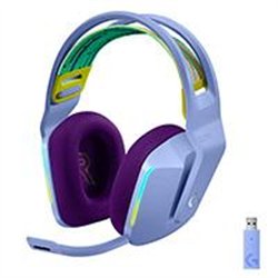 AUDIFONOS GAMING LOGITECH G733 LIGHTSPEED RGB INALAMBRICO RECARGABLE HASTA 29HRS DE USO LILA