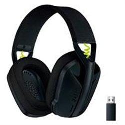 AUDIFONOS GAMING LOGITECH G435 LIGHTSPEED INALAMBRICO RECARGABLE 18HRS DE USO NEGRO