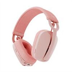 AUDIFONOS DIADEMA LOGITECH ZONE VIBE 100 INALAMBRICOS RECARGABLES CONTROL DE AUDIO ROSA
