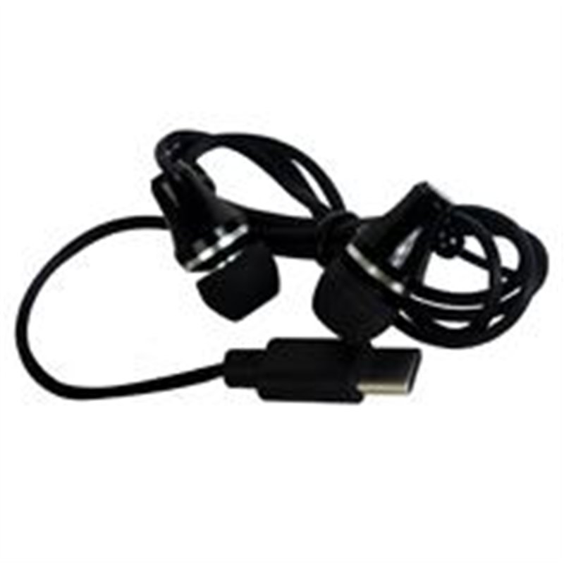 AUDIFONOS ALAMBRICOS CONECTOR TIPO C PERFECT CHOICE GLISSANDO - NEGRO