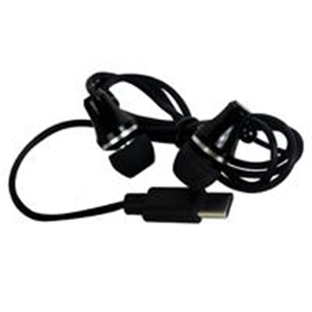 AUDIFONOS ALAMBRICOS CONECTOR TIPO C PERFECT CHOICE GLISSANDO - NEGRO