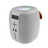 BOCINA INALAMBRICA BLUETOOTH PORTATIL RECARGABLE LUZ RGB FUNCION TWS PERFECT CHOICE NOVEL DRUM - GRIS