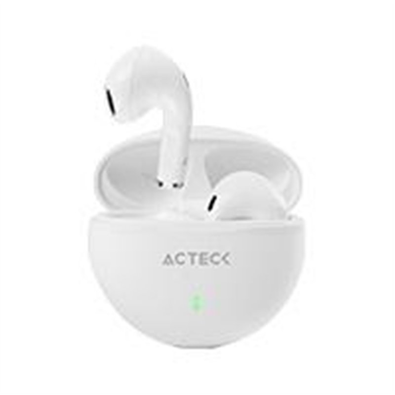 AUDIFONOS ACTECK SENSE EP230 / INALAMBRICOS / BLUETOOTH / CONTROL TACTIL / PROTECCION IPX4 CONTRA SALPICADURAS / BLANCO / AC-935