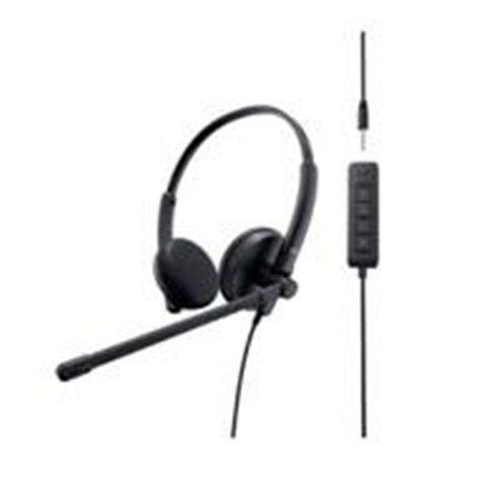AUDIFONOS CON MICROFONO DELL WH1022 ALAMBRICO 3.5, USB 1.5 MTR NEGRO 520-AAVO