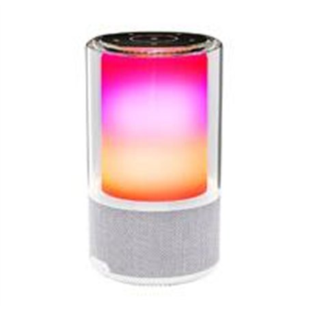 BOCINA ACTECK GLEE PURE AP70 / INALAMBRICA / BLUETOOTH - CONEXION TWS  3.5 MM / SONIDO ESTEREO / 20 W / ILUMINACION LED / SUBWO