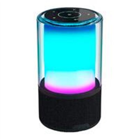 BOCINA ACTECK GLEE PURE AP70 / INALAMBRICA / BLUETOOTH - CONEXION TWS  3.5 MM / SONIDO ESTEREO / 20 W / ILUMINACION LED / SUBWO